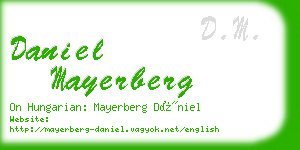 daniel mayerberg business card